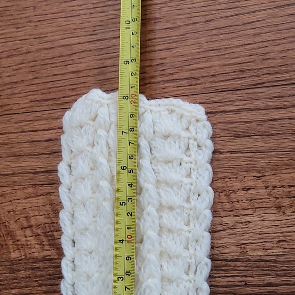 Vintage Handmade Knit Baby Sweater and Bonnet Set - Picture 7 of 11